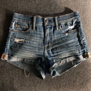 Abercrombie High Rise Stretch Shorts